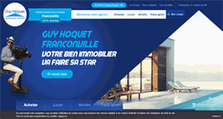 Desktop Screenshot of guyhoquet-immobilier-franconville.com
